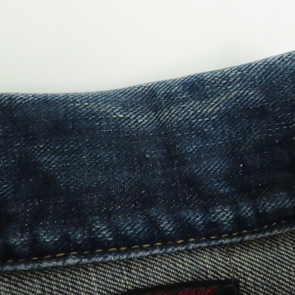 実際に弊社で買取させて頂いたLee×THE REAL McCOY’S/リー×リアルマッコイズ 50's復刻 デニムジャケット 101-J 40の画像 4枚目