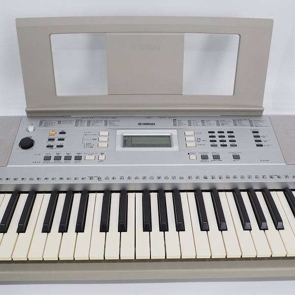 実際に弊社で買取させて頂いた★【使用感有り】YAMAHA/ヤマハ PSR-E344 ポータブル電子キーボード 2013年製 ACアダプター付の画像 5枚目