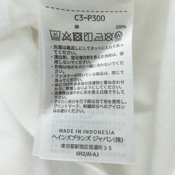 実際に弊社で買取させて頂いた【未使用】Champion/チャンピオン Tシャツ ホワイト Mの画像 3枚目