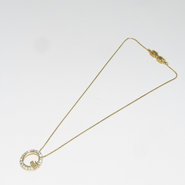 実際に弊社で買取させて頂いたGIVENCHY/ジバンシィ Gロゴ/ラインストーン ネックレス の画像 6枚目