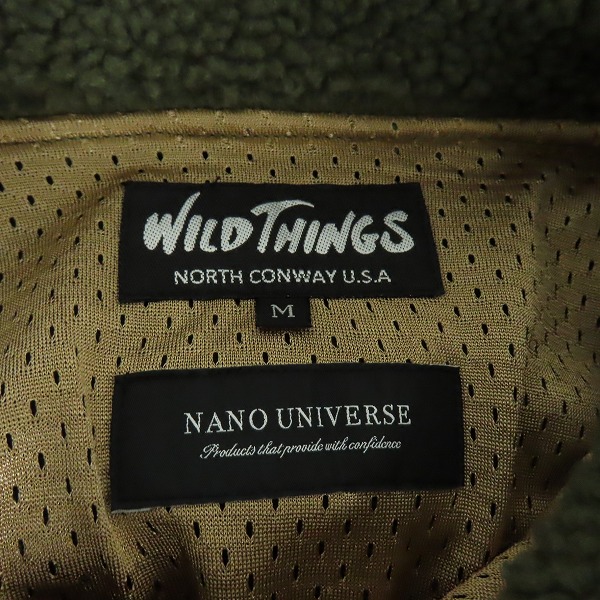 実際に弊社で買取させて頂いたWILD THINGS/ワイルドシングス nano universe別注 ボアフリースジャケット WT19437N-NU/Mの画像 2枚目