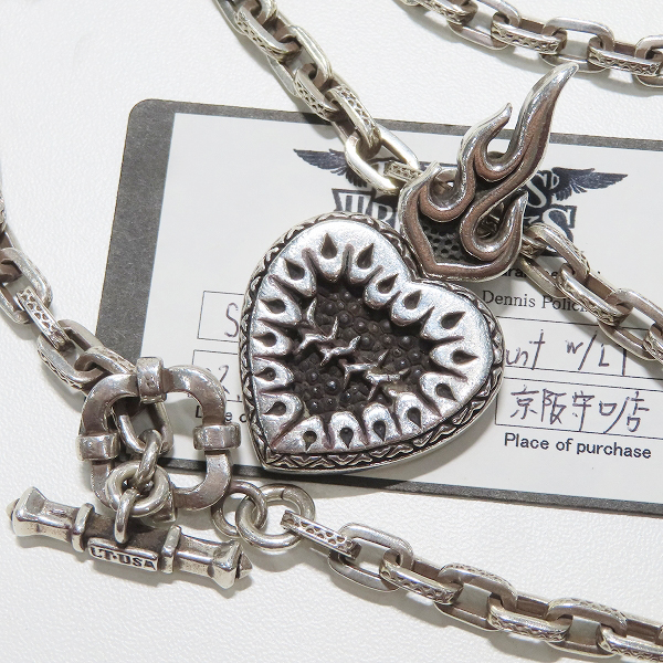 実際に弊社で買取させて頂いた【ギャラ付き】LEATHERS & TREASURES/レザーズアンドトレジャーズ ハート ペンダント