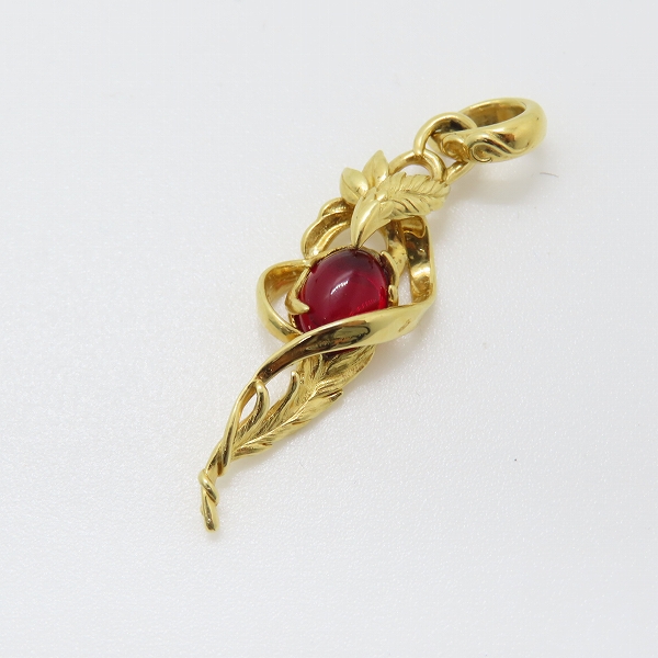 実際に弊社で買取させて頂いたBloody mary/ブラッディマリー K18 Kecil/ケチル ペンダントトップ w/レッドアンバー