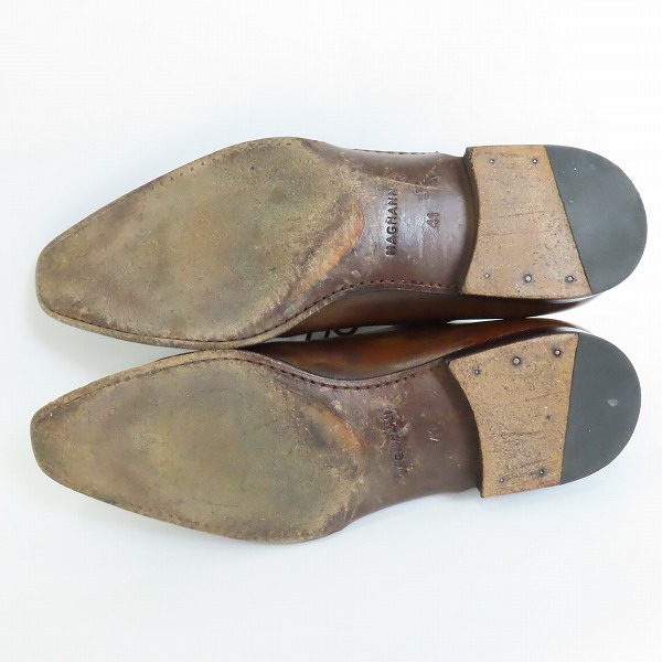 実際に弊社で買取させて頂いたMAGNANNI/マグナーニ メダリオン スタッズ レザーシューズ 14615 /41の画像 2枚目