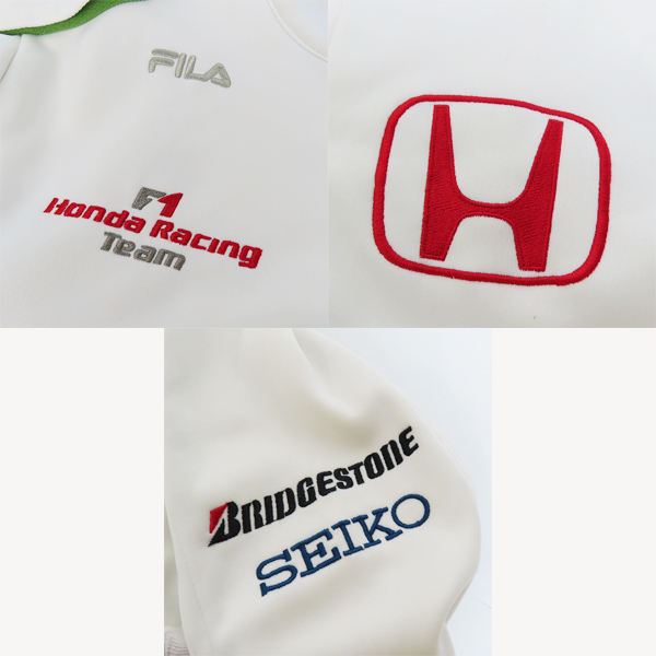 実際に弊社で買取させて頂いたFILA/フィラ Honda Racing Team ホンダレーシングチーム ライトウェイトジャケット/Lの画像 5枚目