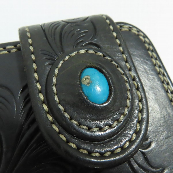 実際に弊社で買取させて頂いたFUNNY/ファニー レザーロングウォレット 長財布 ブラック の画像 6枚目