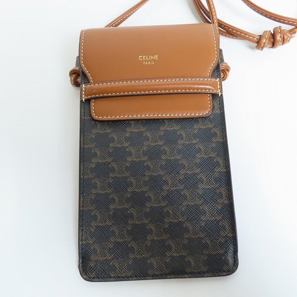 実際に弊社で買取させて頂いたCELINE/セリーヌ マカダム柄 フォンポーチの画像 1枚目