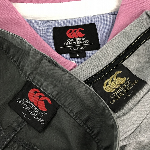 実際に弊社で買取させて頂いた【おまとめ】CANTERBURY/カンタベリー ポロシャツ/Tシャツ/ハーフパンツ Lの画像 1枚目