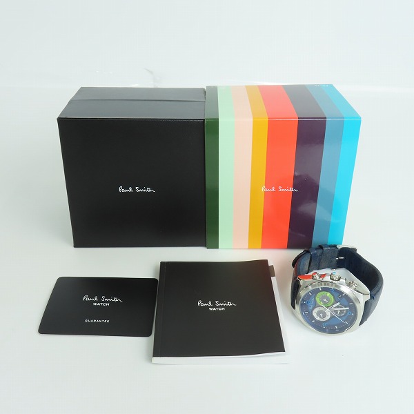 実際に弊社で買取させて頂いたPaul Smith/ポールスミス ファイナルアイズ クロノグラフ 電波ソーラー 腕時計 E610-T021816 の画像 8枚目