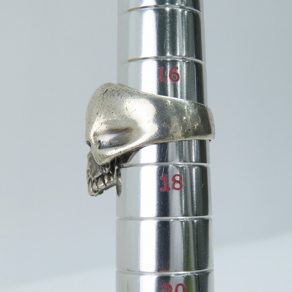 実際に弊社で買取させて頂いたCRAZY PIG/クレイジーピッグ スモール エビルスカルリング 17号の画像 9枚目