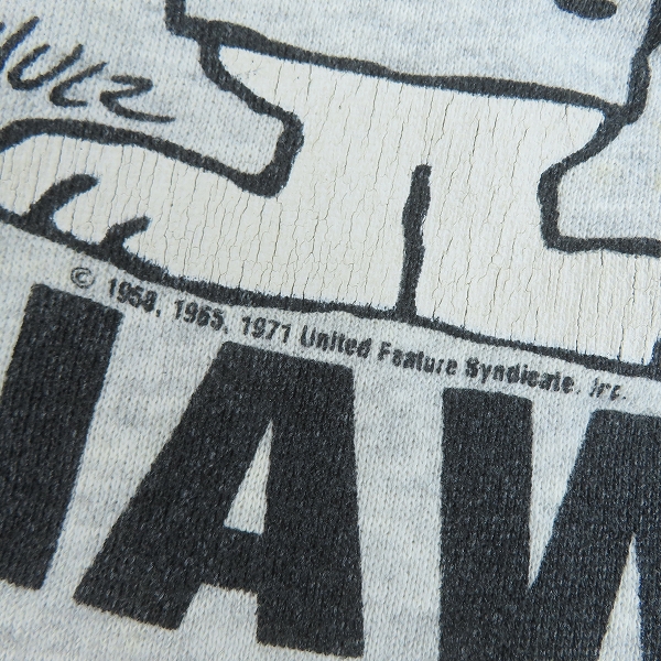 実際に弊社で買取させて頂いたVintage/ヴィンテージ ラグランスウェット スヌーピー OKINAWA Lの画像 4枚目