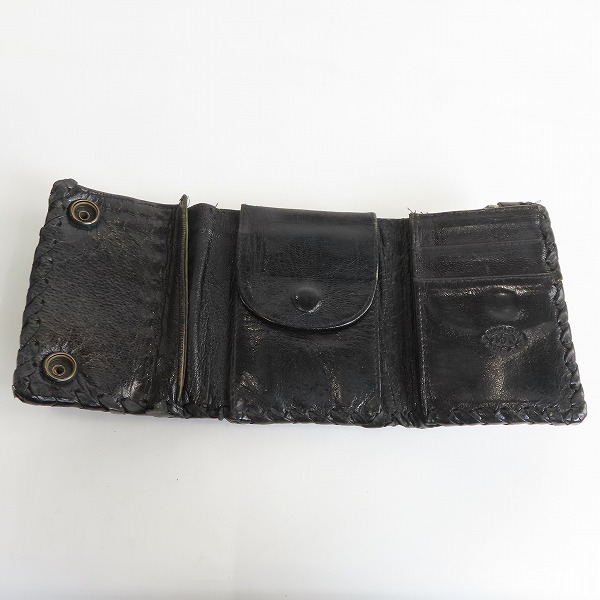 実際に弊社で買取させて頂いた【ギャラ付き】LEATHERS & TREASURES/レザーズアンドトレジャーズ ウォレット/三つ折り財布の画像 3枚目