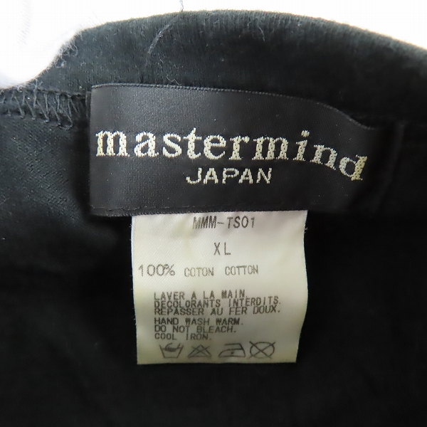 実際に弊社で買取させて頂いたmastermind JAPAN/マスターマインド NO MUSIC NO FASHION Tシャツ MMM-TS01/XLの画像 2枚目