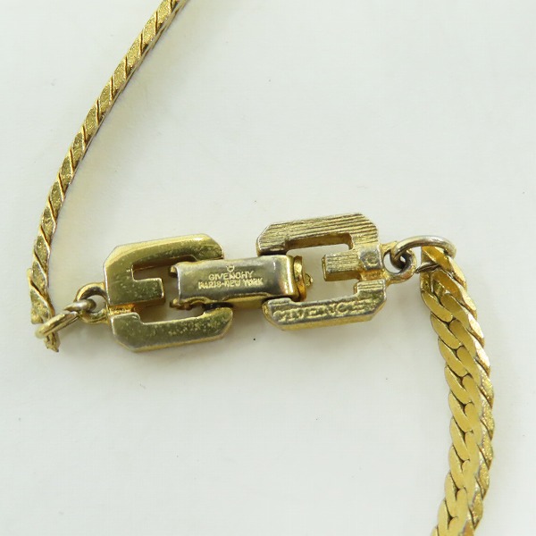 実際に弊社で買取させて頂いたGIVENCHY/ジバンシィ Gロゴ 喜平チェーン ネックレスの画像 3枚目