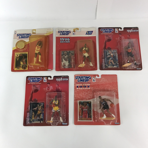 実際に弊社で買取させて頂いた【おまとめ/未開封】Kenner NBA 91/96/97/98 STARTING LINEUP ジョーダン/サンズ/ロッドマン/ブライアント/アイヴァーソンの画像 0枚目