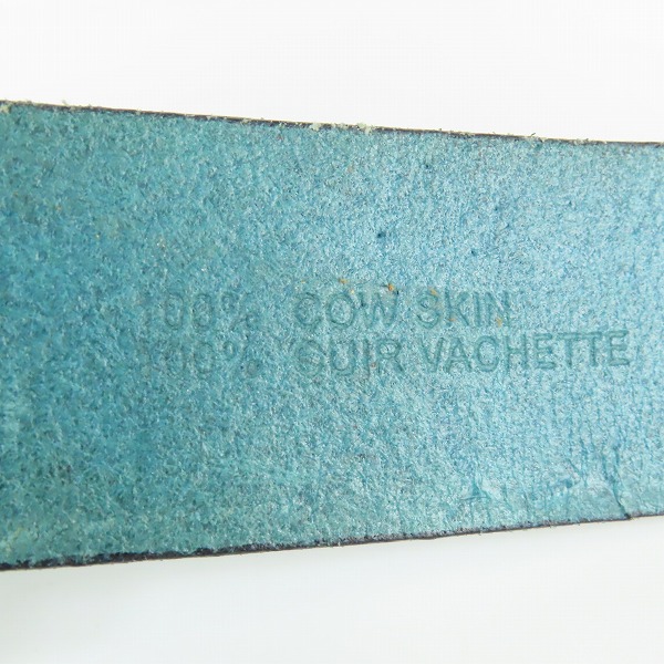 実際に弊社で買取させて頂いたHUGO BOSS/ヒューゴボス ロゴ総柄 レザーベルト/95-36の画像 5枚目