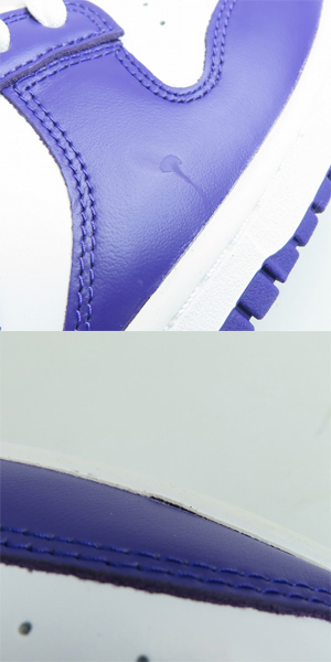 実際に弊社で買取させて頂いたNIKE/ナイキ DUNK LOW Championship Court Purple/ダンクロー コート パープル DD1391-104/29の画像 6枚目
