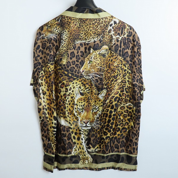 実際に弊社で買取させて頂いたDOLCE&GABBANA/ドルチェ&ガッバーナ Silk Leopard Print/豹プリント オープンカラー 半袖 シャツ/42の画像 1枚目