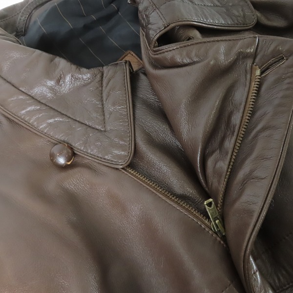 実際に弊社で買取させて頂いたLOEWE/ロエベ レザーブルゾン/ボンバージャケット 821/50の画像 4枚目