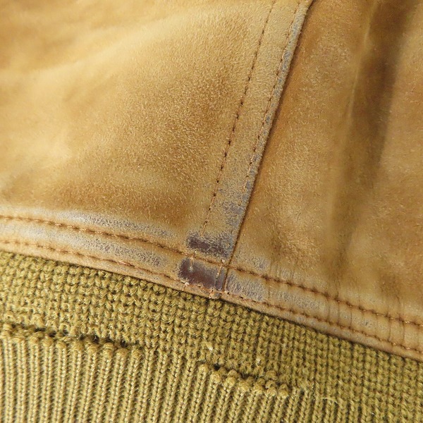 実際に弊社で買取させて頂いたACANTHUS/アカンサス スエード レザー 山羊革 レザージャケット L1410/Sの画像 7枚目