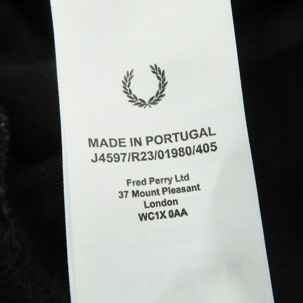 実際に弊社で買取させて頂いたFRED PERRY/フレッドペリー TAPED HALF ZIP TRACK TOP/ハーフジップトラックジャケット J4597/R23/Mの画像 3枚目