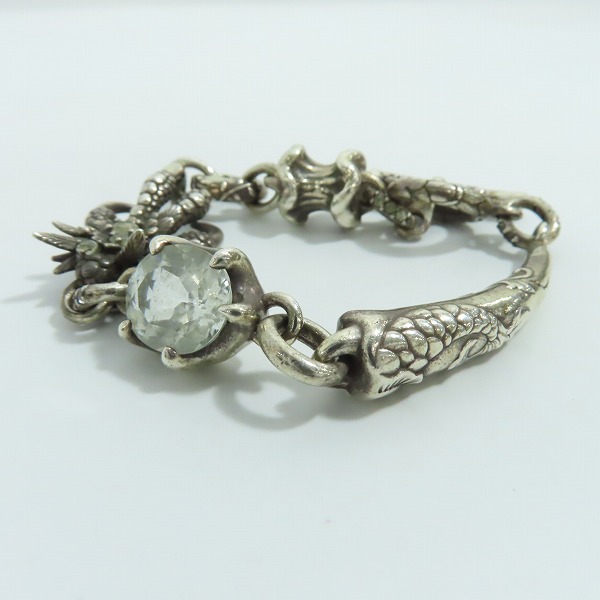 実際に弊社で買取させて頂いた【ギャラ付き】BloodyMary/ブラッディマリー ナイトレイブンブレスレット w/ホワイトトパーズの画像 2枚目