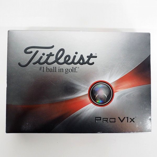 実際に弊社で買取させて頂いた【未使用/オウンネーム】Titleist/タイトリスト PRO V1x ゴルフボール ホワイト 1ダース の画像 2枚目