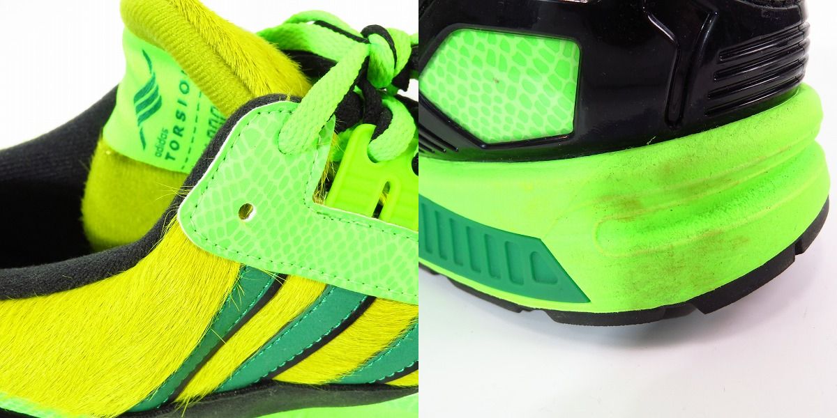 実際に弊社で買取させて頂いたatmos×adidas/アトモス×アディダス ZX 8000 “G-SNK 3” ハラコ切替 ローカット スニーカー FX8593/27.5の画像 7枚目