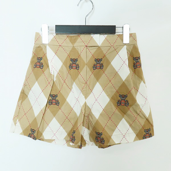 実際に弊社で買取させて頂いたBURBERRY/バーバリー ベアアーガイル柄  ショートパンツ/14Y164cm