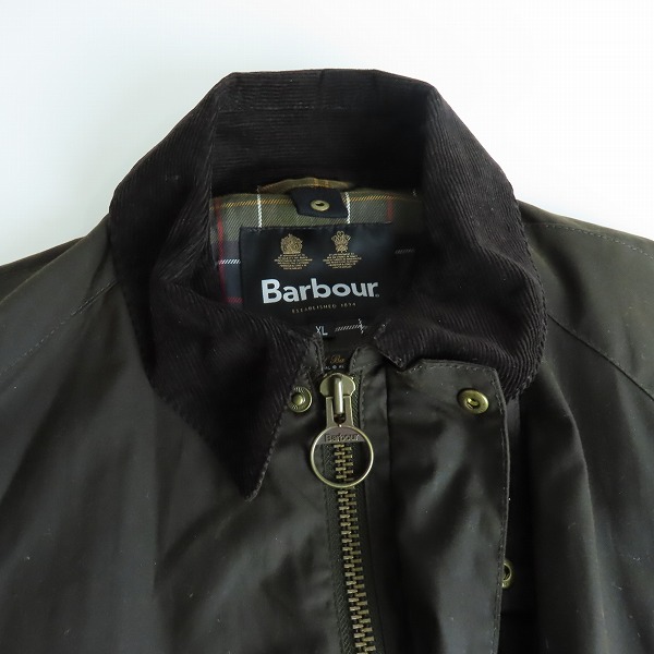 実際に弊社で買取させて頂いたBarbour/ バブアー ASHBY WAX JACKET/アシュビー オイルドワックスジャケット/XLの画像 2枚目