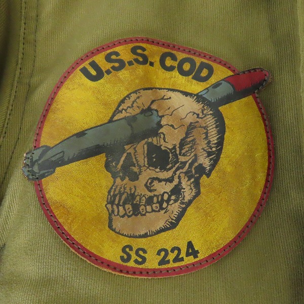 実際に弊社で買取させて頂いたTHE REAL McCOY'S/ザリアルマッコイズ N-1 DECK JACKET U.S.S. COD デッキジャケット MJ17106 36の画像 4枚目