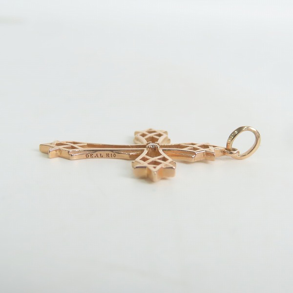実際に弊社で買取させて頂いたDEAL DESIGN/ディールデザイン K10 スターブレイドクロスペンダント 394172の画像 3枚目
