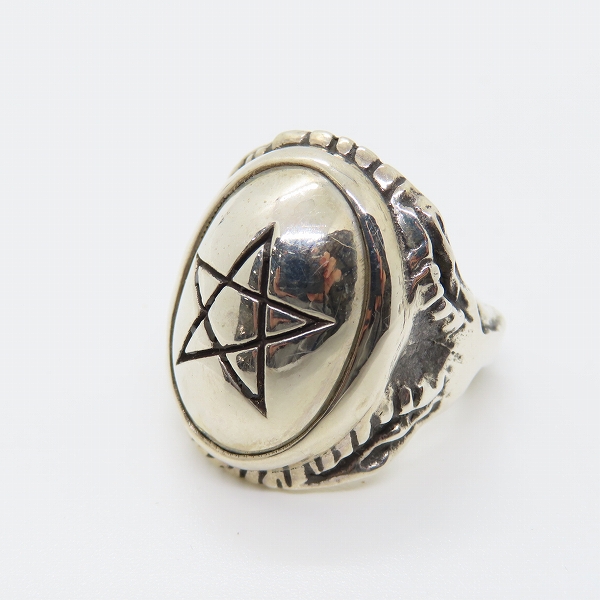 実際に弊社で買取させて頂いたALEX STREETER/アレックスストリーター エンジェルハートリング シルバーキャップ/19号