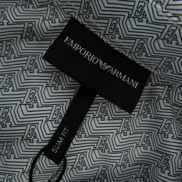 実際に弊社で買取させて頂いた【未使用】EMPORIO ARMANI/エンポリオアルマーニ 長袖シャツ 総柄 XL　の画像 2枚目