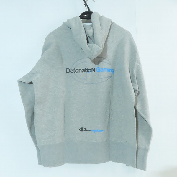 実際に弊社で買取させて頂いた(4)【未使用】DNG DetonatioN Gaming × Champion/チャンピオン フーデッドスウェットパーカー C8-TE101/Lの画像 1枚目