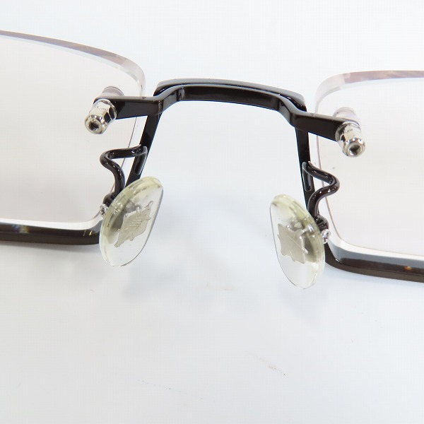 実際に弊社で買取させて頂いたless than human/レス ザン ヒューマン 乱 アンダーリム メタル フレーム 眼鏡/メガネ/アイウェア 1180-240108-tの画像 4枚目