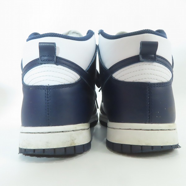 実際に弊社で買取させて頂いたNIKE/ナイキ DUNK HI RETRO CHAMPIONSHIP NAVY/ダンクハイ レトロ チャンピオンシップ ネイビー DD1399-104/26.5の画像 1枚目