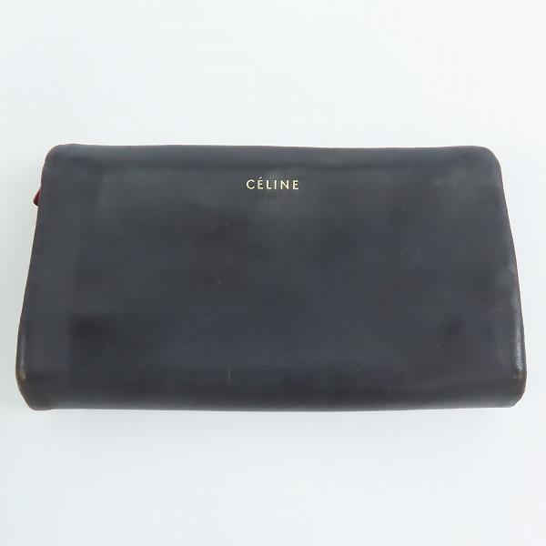 実際に弊社で買取させて頂いたCELINE/セリーヌ 二つ折りレザー財布