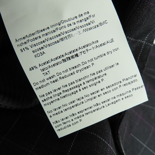 実際に弊社で買取させて頂いたHUGO BOSS/ヒューゴボス テーラードジャケット 48の画像 5枚目