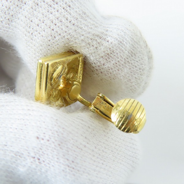 実際に弊社で買取させて頂いたGIVENCHY/ジバンシィ Gロゴ ラインストーン イヤリングの画像 3枚目