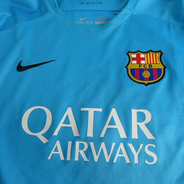 実際に弊社で買取させて頂いたNIKE/ナイキ FCバルセロナ 15/16シーズン レプリカユニフォーム #10 メッシ Lの画像 3枚目