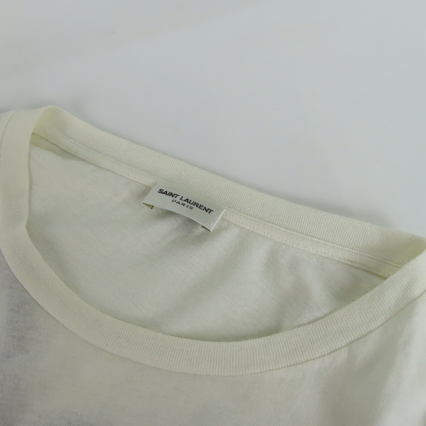 実際に弊社で買取させて頂いた【JPタグ】SAINT LAURENT PARIS/サンローランパリ Black Martini Cat 半袖Tシャツ 482458/XSの画像 5枚目