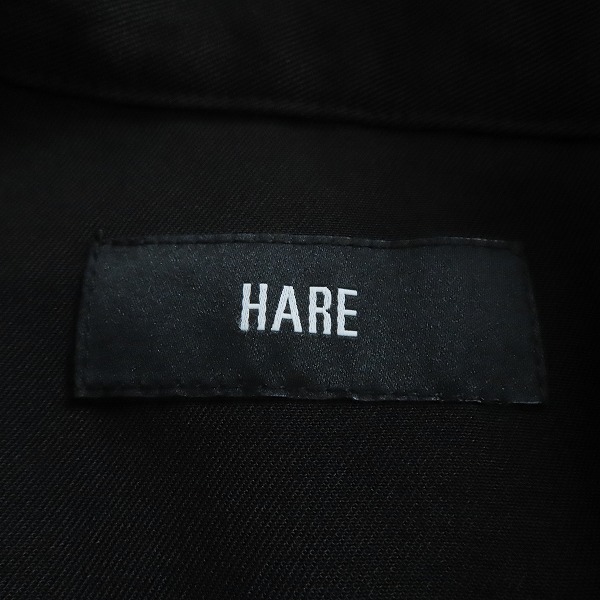 実際に弊社で買取させて頂いたHARE/ハレ ニット スカシアミ 切替 ビッグシルエット ハーフスリーブシャツ HA020078TO/Fの画像 2枚目
