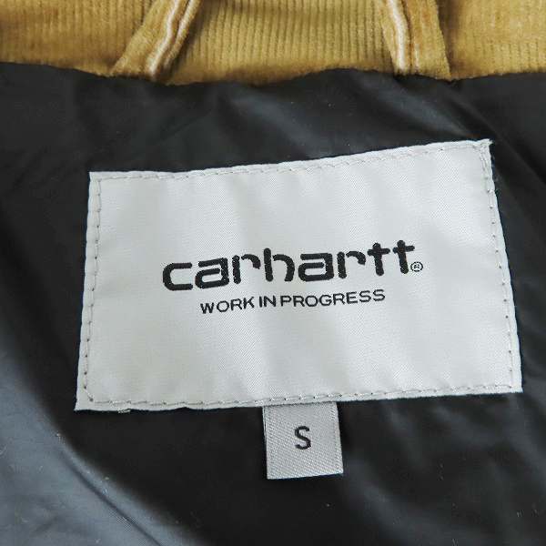実際に弊社で買取させて頂いた【未使用】Carhartt/カーハート Corduroy Puffer LAYTON JACKET Jasper コーデュロイ ジャケット /Sの画像 2枚目