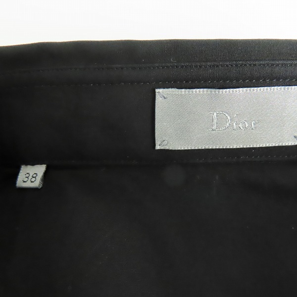 実際に弊社で買取させて頂いたDIOR HOMME/ディオール オム 17AW Bee刺繍比翼ボタンドレス長袖シャツ 733C518B1581/38の画像 2枚目