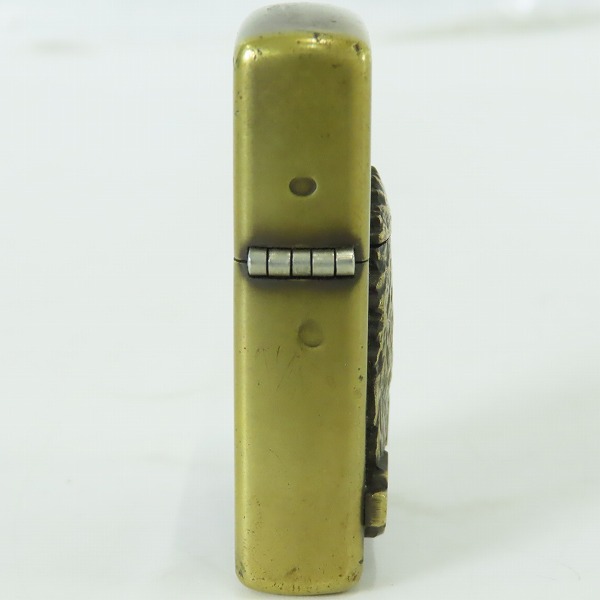 実際に弊社で買取させて頂いたZIPPO/ジッポー HARLEYDAVIDSON/ハーレーダビッドソン イーグルメタル貼り ゴールド/1992年製の画像 2枚目