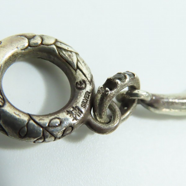 実際に弊社で買取させて頂いた【ギャラ付き】BloodyMary/ブラッディマリー ナイトレイブンブレスレット w/ホワイトトパーズの画像 5枚目