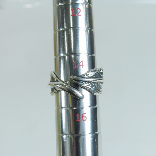 実際に弊社で買取させて頂いたBWL/Bill Wall Leather/ビルウォールレザー シルバー フェザーリング 14.5-15.5号の画像 8枚目