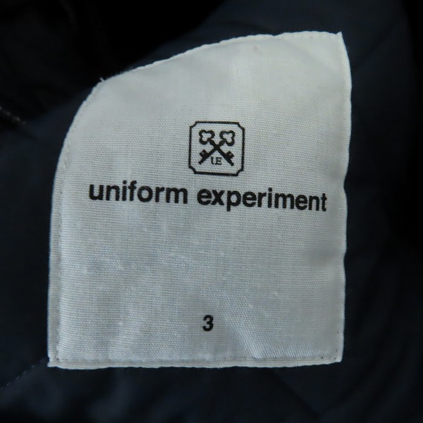 実際に弊社で買取させて頂いたuniform experiment/ユニフォームエクスペリメント キルティングベスト UE-123035/3の画像 2枚目