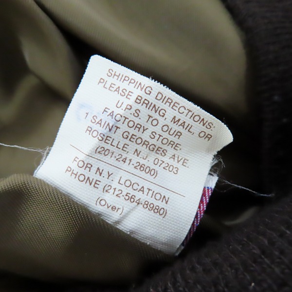 実際に弊社で買取させて頂いたSchott/ショット スウェード ブルゾン  レザージャケット/40の画像 4枚目